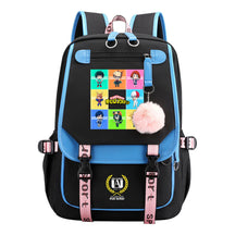 My Heroes Academy Usb Youth Student Backpack With Casual Woven Strap Flip Back Backpack