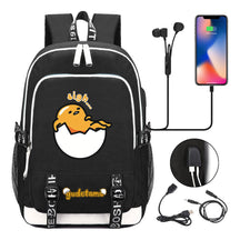 Comic Egg Yolk Lazy Egg Teenage Student Backpack Usb Boys And Girls Casual Backpack