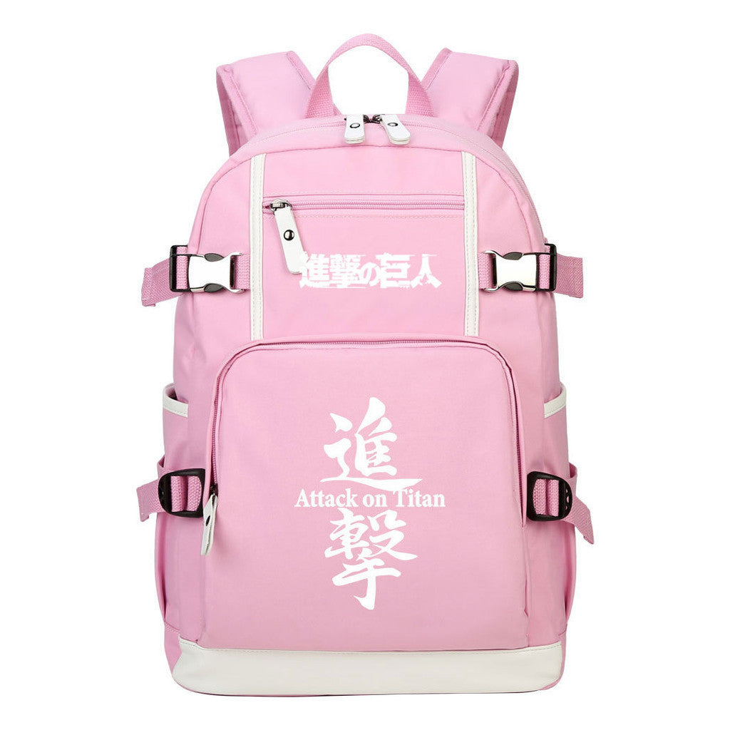 Giant Winged Soldier Captain Of Anime Attack Student Backpack, Leisure Travel Backpack