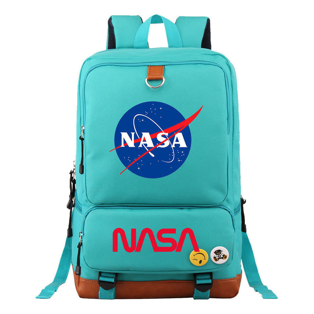Nasa Fashion Printed Youth Student School Bag Large Capacity Travel Bag Men's And Women's Backpack