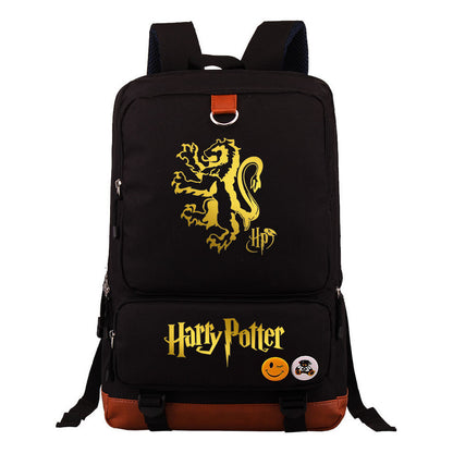 Golden Magic School Youth Student School Bag Large Capacity Travel Bag Men's And Women's Backpack