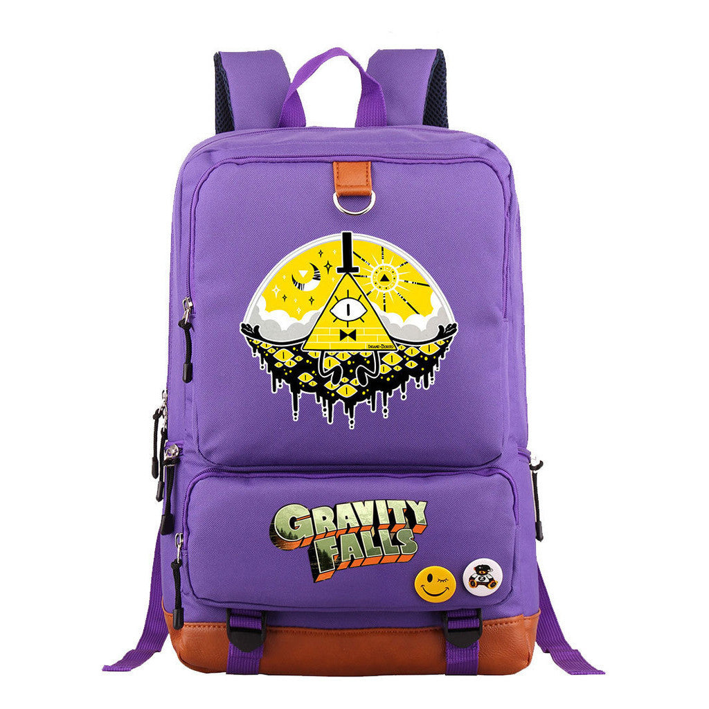 Strange Town Youth Student School Bag Large Capacity Travel Bag Men's And Women's Backpack