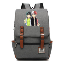 Anime My Heroes Academy Printed Youth Student School Bag Casual Belt Buckle Classic Backpack