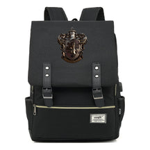 Academy Of Magic Teen Student School Bag Usb Casual Belt Buckle Backpack