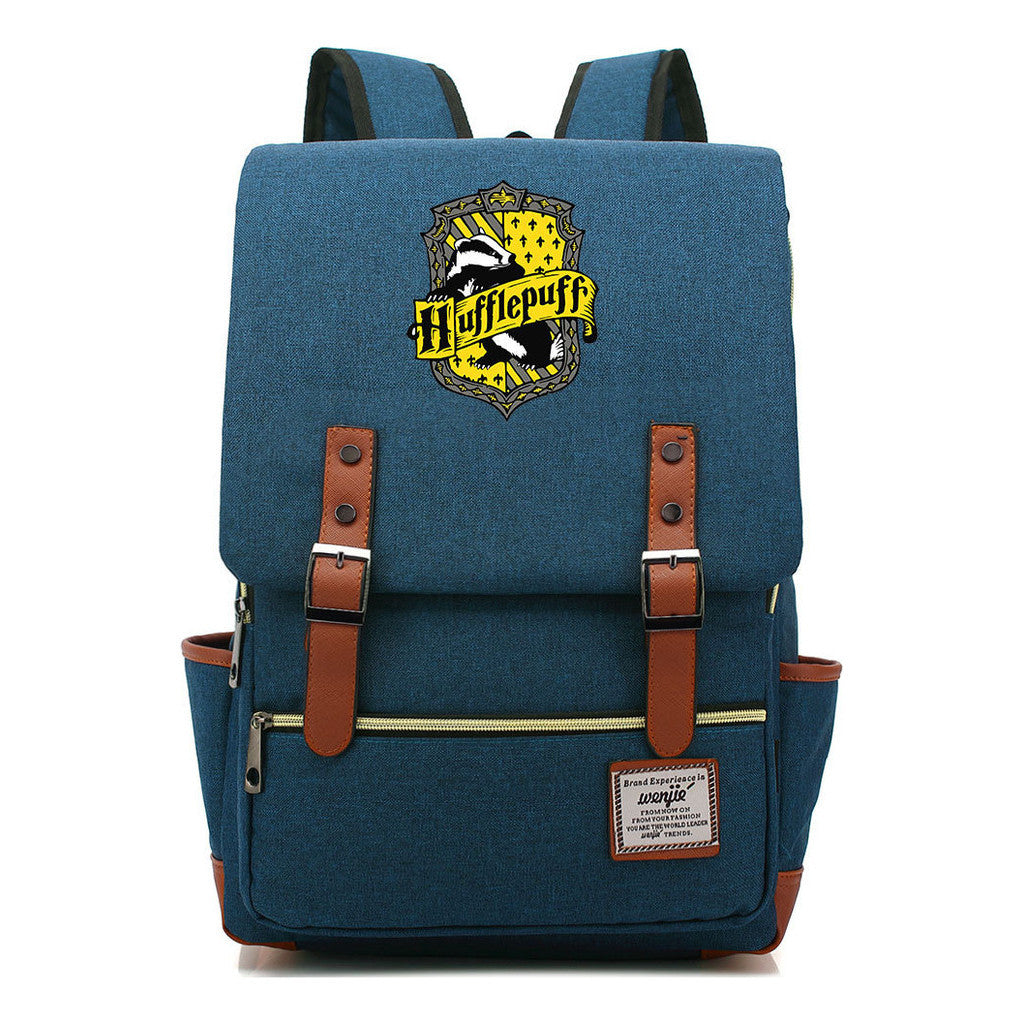 School Of Witchcraft And Wizardry Printed Teenage Student Backpack For Men And Women With Casual Belt Buckle Classic Backpack  43*29*13.5cm