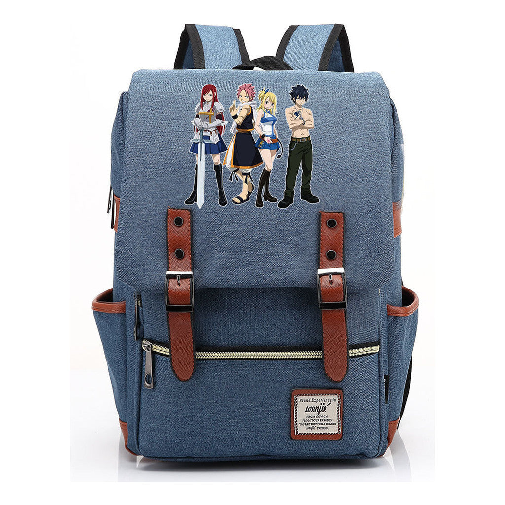 Printed Schoolbags Young Students And Classic Backpacks With Belt Buckles Men And Women.