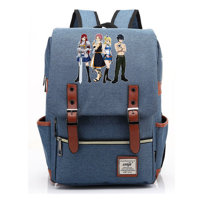 Printed Schoolbags Young Students And Classic Backpacks With Belt Buckles Men And Women.