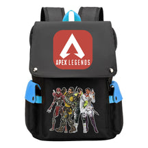 Apex Hero Print Usb Charging Cap Headpiece Student Backpack Leisure Backpack