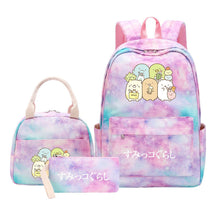 Corner Biology Student School Bag Lunch Bag Three Piece Set Backpack Set