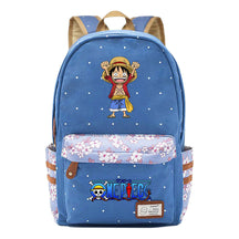 Anime Pirate Wang Lufei Printed Student School Bag Fragmented Flower Leisure Backpack