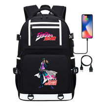 Comic Joe's Wonderful Adventure Print Usb Youth Student Backpack For Men And Women's Leisure Travel Backpack