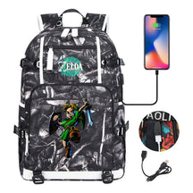 Game Zelda Legend Printed Youth Student Backpack For Men And Women With Large Capacity Leisure Travel Backpack