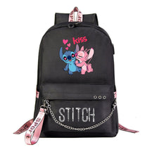 Interstellar Baby Stitch Printed Youth Student School Bag Casual Weaving Strap Backpack