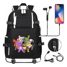 Toy Bear Game Usb Large Capacity Youth Student School Bag Leisure Travel Backpack