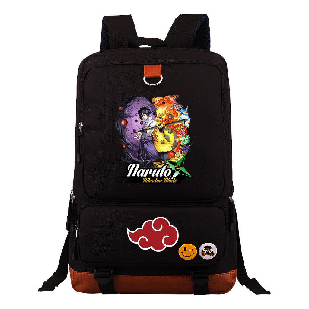 Cartoon Day Marvel Naruto Uchibo Youth Student School Bag Large Capacity Travel Bag Men's And Women's Backpack