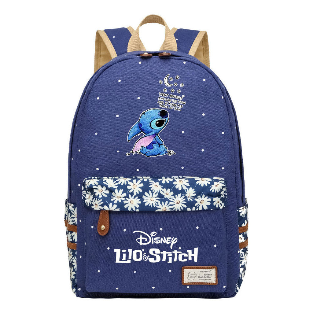 Printed Teenage Student Backpack For Men And Women's Leisure Backpack