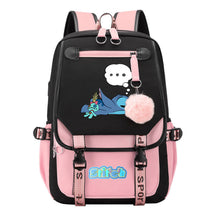 Usb Youth Backpack With Casual Woven Strap Flap Backpack