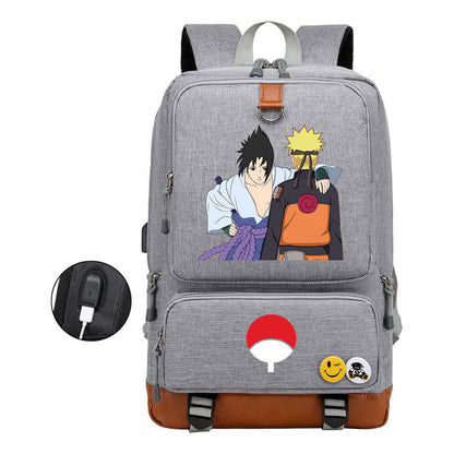 Printed Usb Youth Student Backpack For Leisure Travel Backpack