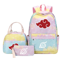Naruto Student Girl Backpack Lunch Bag Three Piece Set Backpack Set