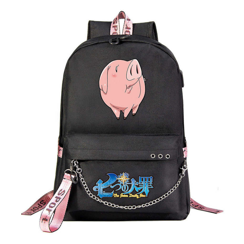 Usb Youth Student Backpack For Boys And Girls Leisure Travel Backpack