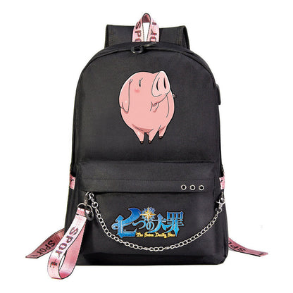 Usb Youth Student Backpack For Boys And Girls Leisure Travel Backpack