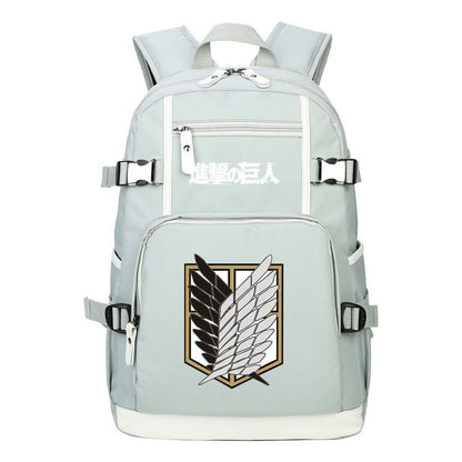 Giant Wings Of Cartoon And Anime Attack Youth Student Backpack, Leisure Travel Backpack