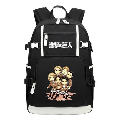 Giant Soldier Captain Alan Of Anime Attack Student Backpacks, Men's And Women's Backpacks, Leisure Travel Backpacks, Backpacks