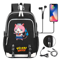 Anime Monster Watch Student School Bag Usb Men's And Women's Leisure Backpack