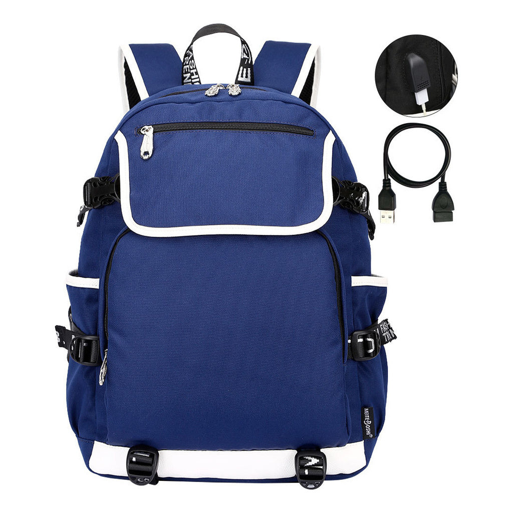 Fashionable And Popular Usb Youth Student Backpack For Men And Women's Leisure Backpack