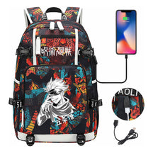 Printed Usb Youth Student Backpack Leisure Large Capacity Travel Backpack