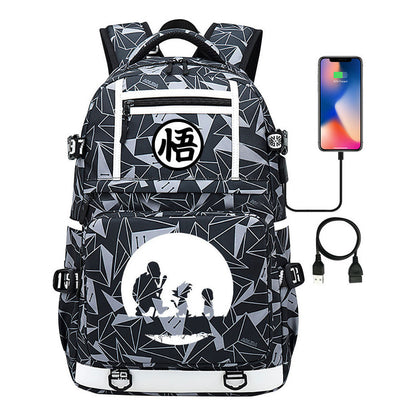Manga Dragon Ball Usb Youth Student Backpack Men And Women, Backpack Leisure Travel