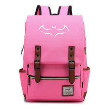 Superhero Batman Print Youth Student Backpack Casual Belt Buckle Classic Backpack
