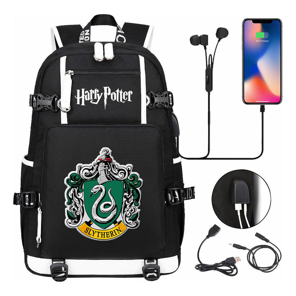 Academy Of Magic Usb Teen Student School Bag Men's And Women's Travel Backpack