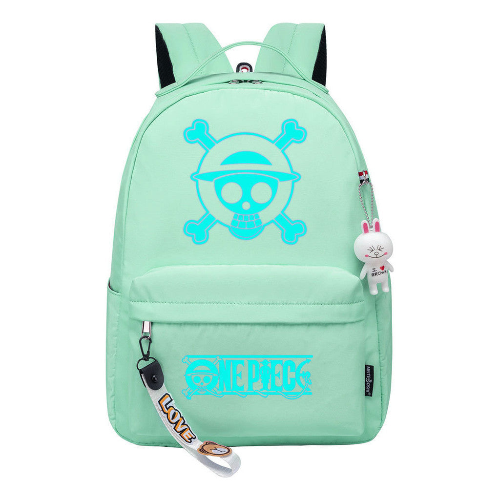 Cartoon Pirate Wang Lufei Youth Student School Bag Leisure Bag Girl Backpack