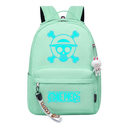 Cartoon Pirate Wang Lufei Youth Student School Bag Leisure Bag Girl Backpack