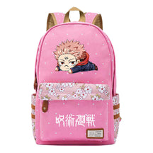 Cartoon Spell Battle Youth Girls Student School Bag Men's And Women's Leisure Canvas Backpack
