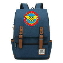 Anime Wonder Woman Printed Youth Student School Bag Men's And Women's Leisure Belt Buckle Backpack