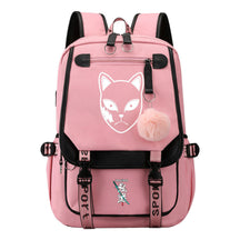Cartoon Fashion Usb Youth Middle School Backpack For Boys And Girls Casual Woven Strap Flip Back Backpack