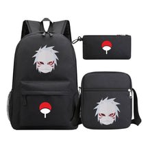 Anime Naruto Starry Sky Youth School Bag Three Piece Set For Men And Women Backpack Set