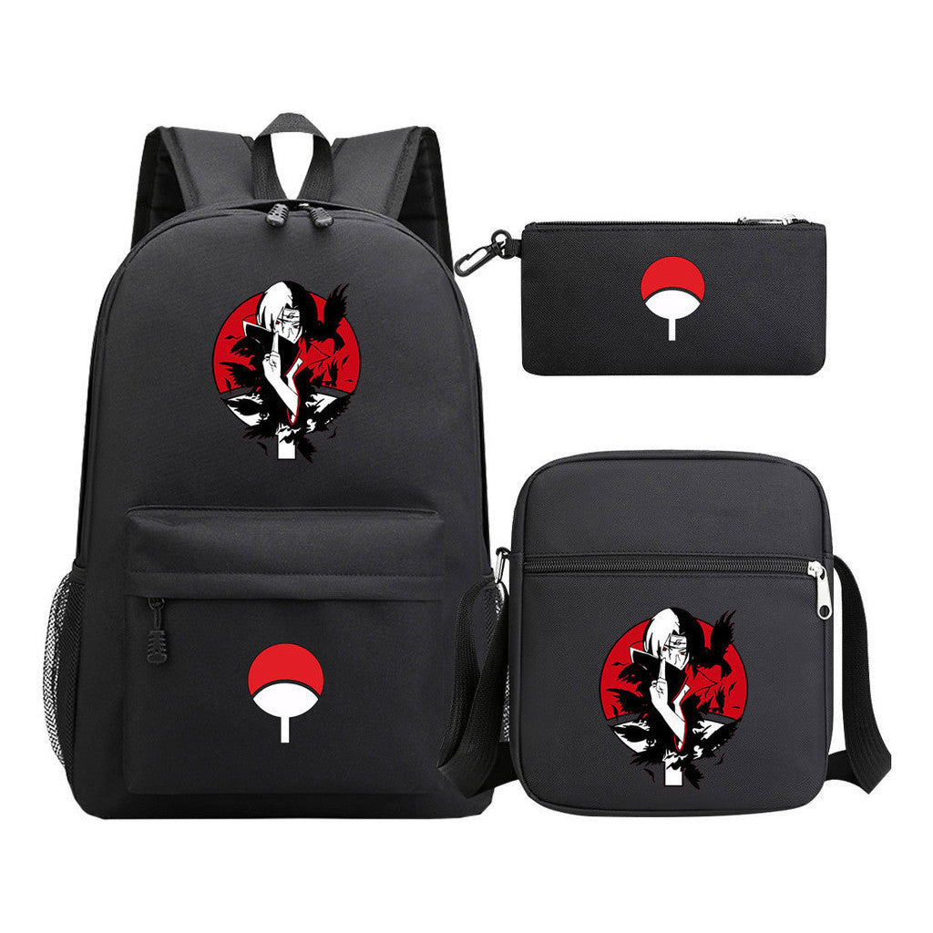 Naruto Starry Sky Youth School Bag Three Piece Set For Boys And Girls Backpack Set