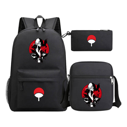 Naruto Starry Sky Youth School Bag Three Piece Set For Boys And Girls Backpack Set