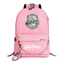 Fashion School Of Witchcraft And Wizardry Badge Usb Youth Student Backpack For Men And Women's Leisure Travel Backpack