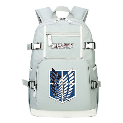 Giant Wings Of Cartoon And Anime Attack Student Backpacks, Men's And Women's Backpacks, Leisure Travel Backpacks