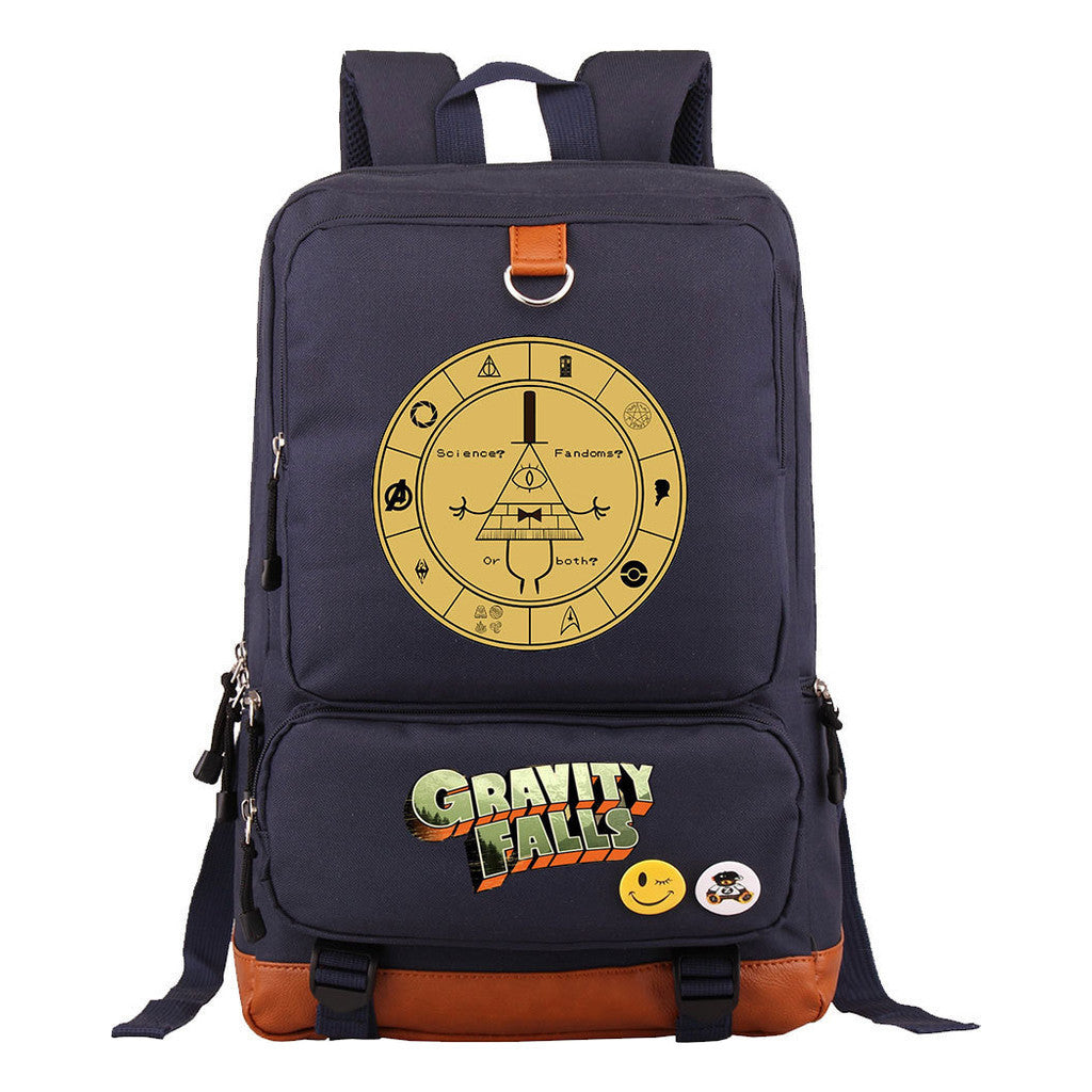 Strange Town Youth Student School Bag Large Capacity Travel Bag Men's And Women's Backpack