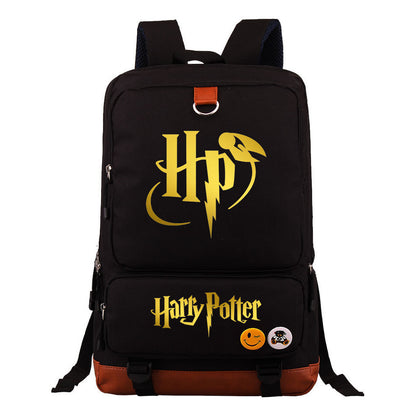 Golden Magic School Youth Student School Bag Large Capacity Travel Bag Men's And Women's Backpack