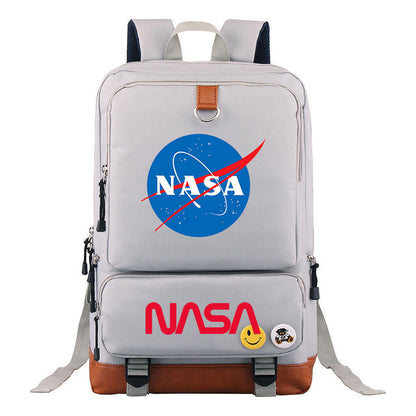 Nasa Fashion Printed Youth Student School Bag Large Capacity Travel Bag Men's And Women's Backpack