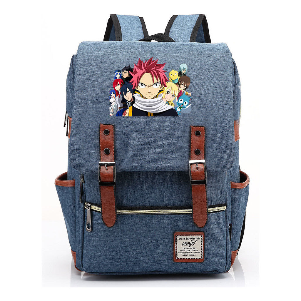 Printed Schoolbags For Men And Women Leisure Belt Buckle Classic Backpack