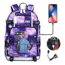 Basketball Star Harland Printed Youth Student Backpack With Large Capacity Leisure Travel Backpack