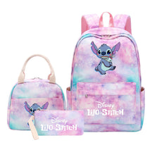 Interstellar Baby Stitch Youth Student Girls School Bag Lunch Bag Three Piece Set Backpack Set