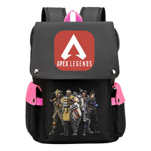 Apex Hero Print Usb Charging Cap Headpiece Student Backpack Leisure Backpack